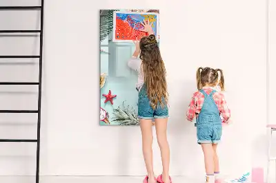 Tablă magnetică de scris model Compoziție de vară