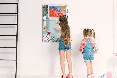 Tablă magnetică de scris model Compoziție de vară
