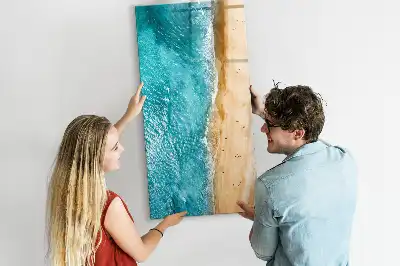 Tablă cu marker cu imprimeu plajă marină