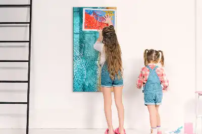 Tablă cu marker cu imprimeu plajă marină