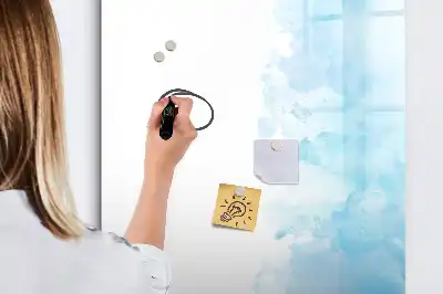 Tablă cu marker cu model pete de acuarelă