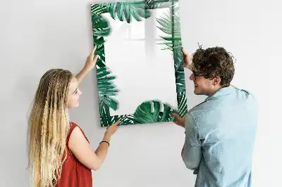 Tablă cu marker cu ramă din monstera