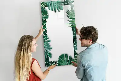 Tablă cu marker cu ramă din monstera