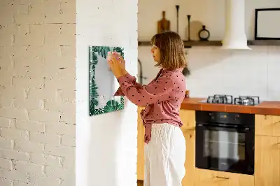 Tablă cu marker cu ramă din monstera