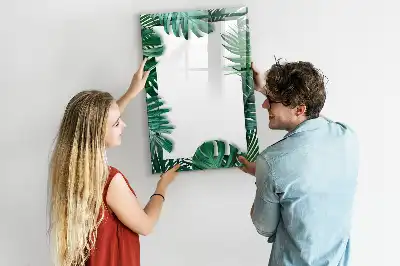 Tablă cu marker cu ramă din monstera