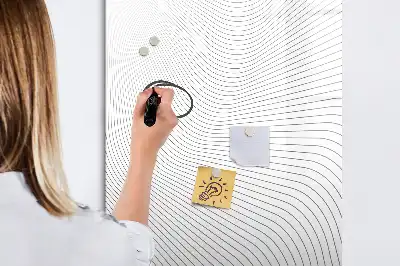 Tablă cu marker linii gri