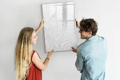 Tablă cu marker linii gri