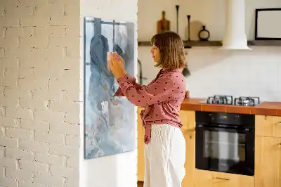 Tablă cu marker cu model de marmură