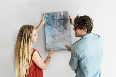 Tablă cu marker cu model de marmură