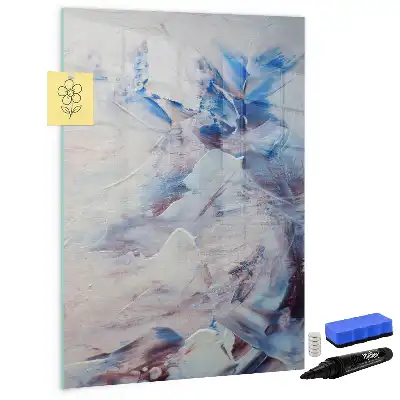 Tablă magnetică de scris model cu abstracție picturală