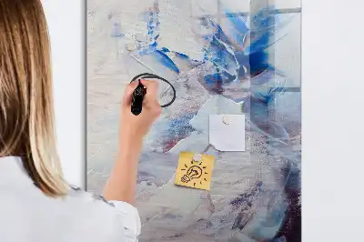 Tablă magnetică de scris model cu abstracție picturală