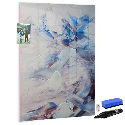 Tablă magnetică de scris model cu abstracție picturală