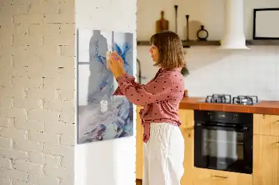 Tablă magnetică de scris model cu abstracție picturală