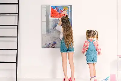 Tablă magnetică de scris model cu abstracție picturală