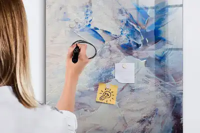 Tablă magnetică de scris model cu abstracție picturală