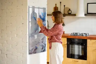 Tablă magnetică de scris model cu abstracție picturală