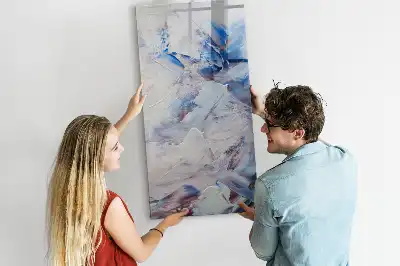 Tablă magnetică de scris model cu abstracție picturală