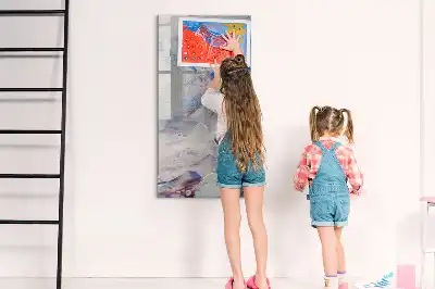 Tablă magnetică de scris model cu abstracție picturală