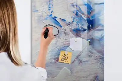 Tablă magnetică de scris model cu abstracție picturală