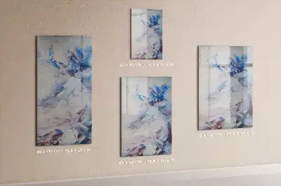 Tablă magnetică de scris model cu abstracție picturală