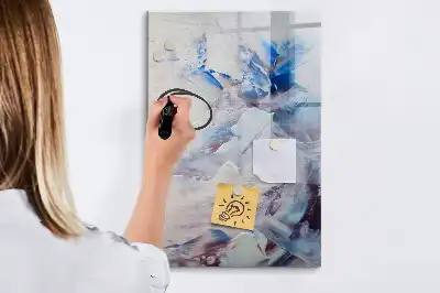 Tablă magnetică de scris model cu abstracție picturală