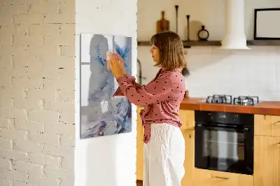 Tablă magnetică de scris model cu abstracție picturală