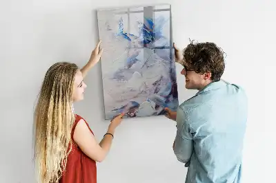 Tablă magnetică de scris model cu abstracție picturală