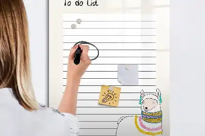 Tablă cu marker lista de dorințe