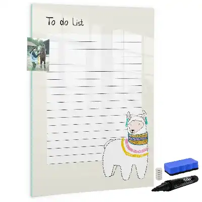 Tablă cu marker lista de dorințe
