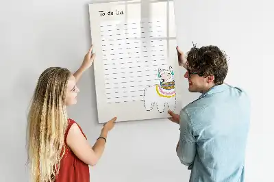 Tablă cu marker lista de dorințe