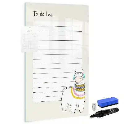 Tablă cu marker lista de dorințe