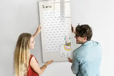 Tablă cu marker lista de dorințe
