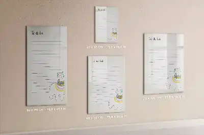 Tablă cu marker lista de dorințe
