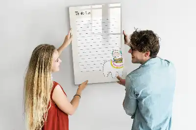 Tablă cu marker lista de dorințe