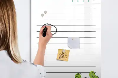Tablă magnetică de scris pentru lista de sarcini