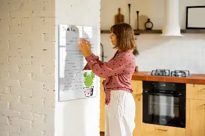 Tablă magnetică de scris pentru lista de sarcini