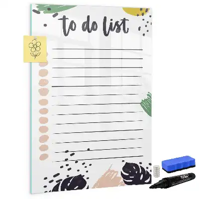 Tablă cu marker pentru lista de sarcini
