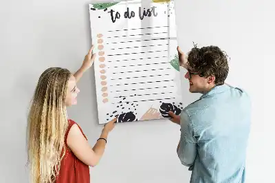 Tablă cu marker pentru lista de sarcini