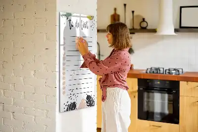 Tablă cu marker pentru lista de sarcini