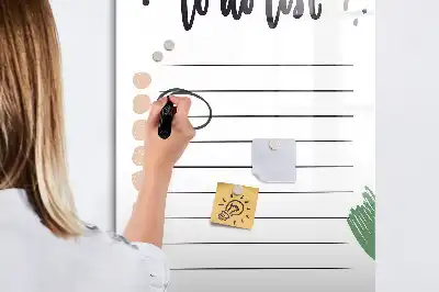 Tablă cu marker pentru lista de sarcini