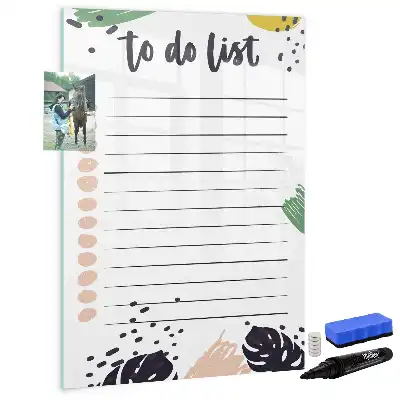 Tablă cu marker pentru lista de sarcini