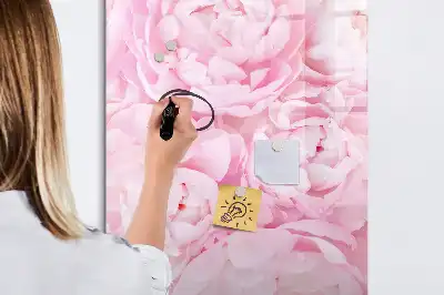 Tablă magnetică de scris model Flori de vară