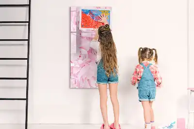 Tablă magnetică de scris model Flori de vară