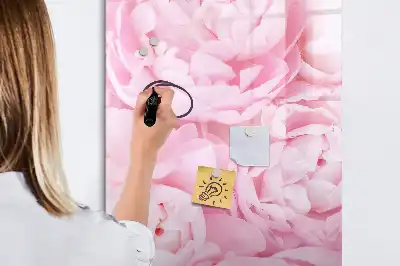 Tablă magnetică de scris model Flori de vară