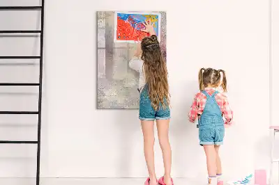 Tablă cu marker cu model pete de vopsea