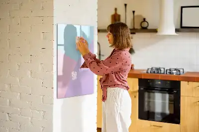 Tablă cu marker model pastelat