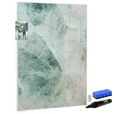 Tablă cu marker cu aspect de marmură de piatră