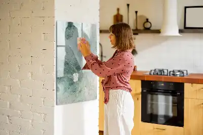 Tablă cu marker cu aspect de marmură de piatră