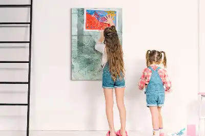Tablă cu marker cu aspect de marmură de piatră