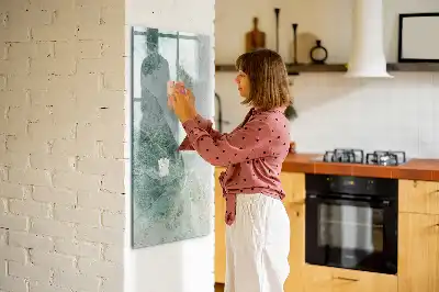 Tablă cu marker cu aspect de marmură de piatră